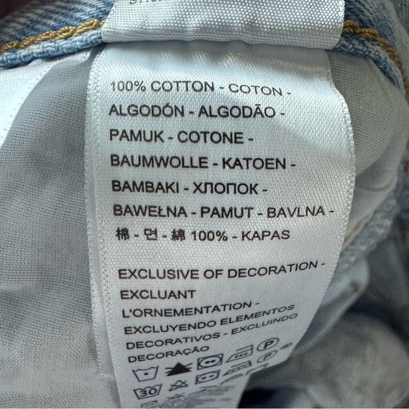 Levi's Ribcage Ankle Straight Leg Button Fly Size 29 100% Cotton - Picture 13 of 16